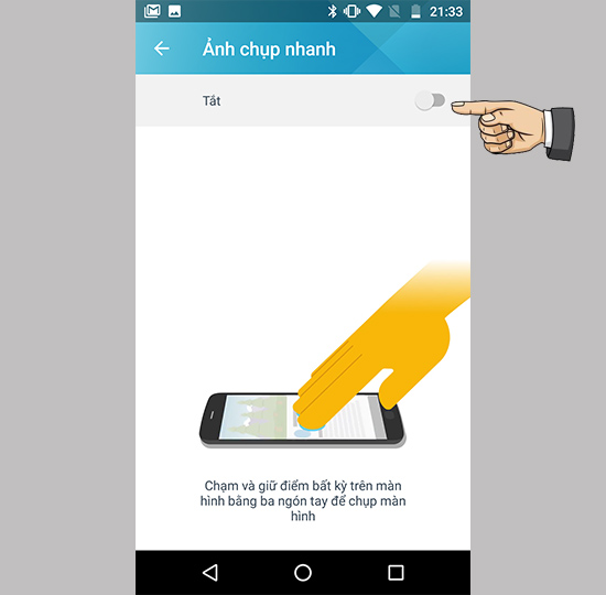 Chụp ảnh nhanh màn hình 